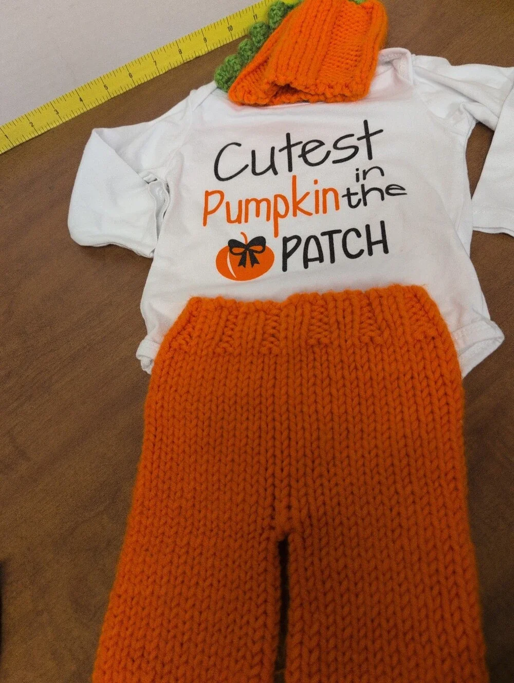 Unbranded Orange 'Cutest Pumpkin in the Patch' Kids Costume Set